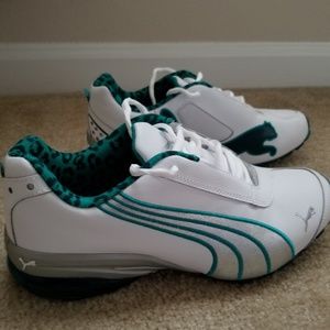 Puma Leather and Fabric Running Sneakers